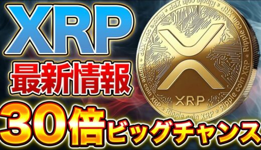 仮想通貨リップル【XRP】最新情報！30倍ビッグチャンス！