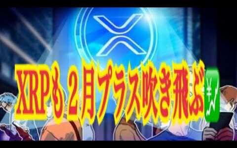 【仮想通貨】リップル最新情報‼️ XRPも２月プラス吹き飛ぶ💹