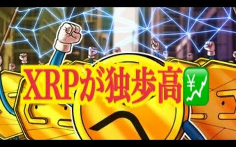 【仮想通貨】リップル最新情報‼️ XRPが独歩高💹