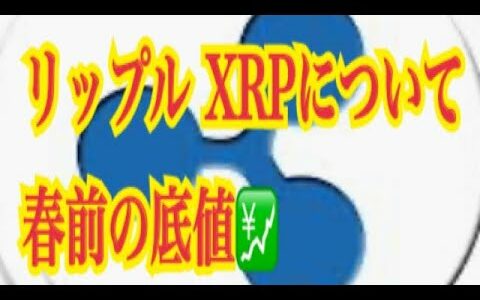 【仮想通貨】リップル XRP情報局‼️リップル XRPについて　春前の底値💹