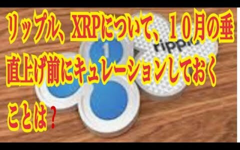 【仮想通貨】リップル最新情報‼️リップル、XRPについて １０月の垂直上げ前にキュレーションしておくことは❓