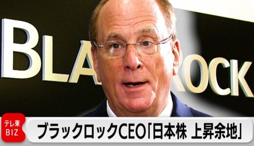 運用資産1,500兆円超　ブラックロックCEO「日本株まだ上昇余地」【インタビュー完全版】（2024年3月21日）#WBS