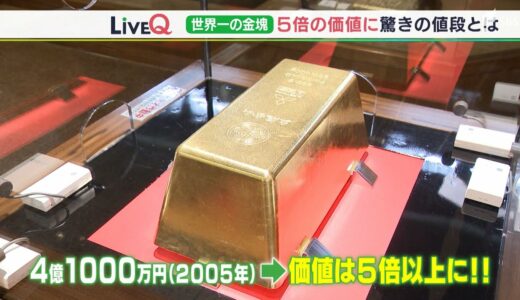 土肥金山“世界一の金塊”の時価総額が一気に高騰  展示開始時の5倍以上にここまで跳ね上がったワケ（静岡県）