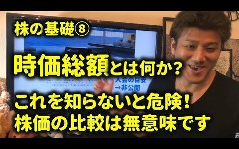 ⑧株式投資の基礎～時価総額とは？株価で会社を比較することは無意味です！知らないと危険！