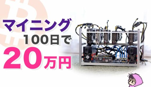 マイニング100日の収益報告・ビットコイン暴落しそうだけど脱腸リグから卒業〜マイニング生活5日目〜